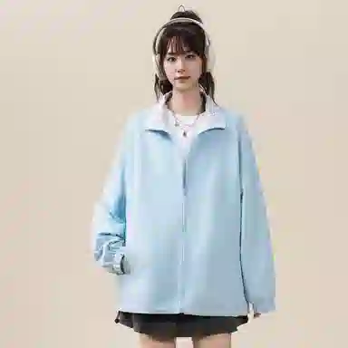 Doraemon Reversible Gradient Cartoon Logo Jacket