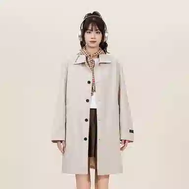 Doraemon V-Neck Trench Coat