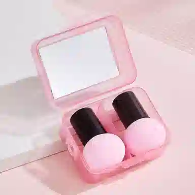 顽顽  带镜子蘑菇头美妆蛋组合套装 易上妆