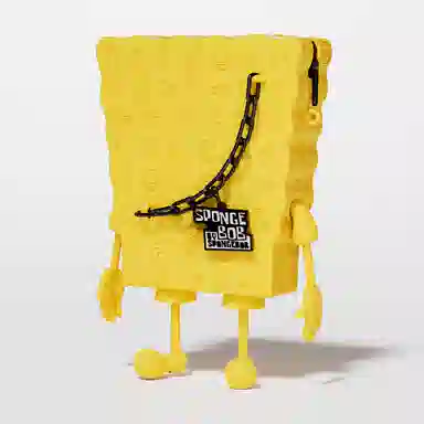 SpongeBob SquarePants Black Gold Crossbody Bag
