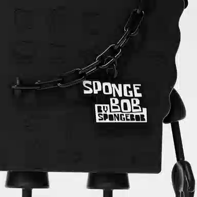 SpongeBob SquarePants Black Gold Crossbody Bag