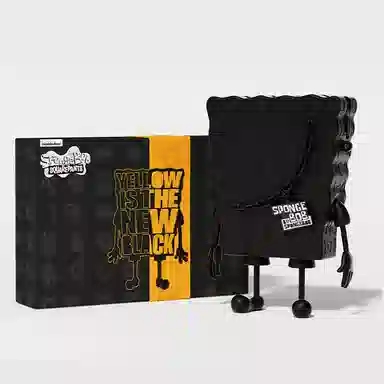 SpongeBob SquarePants Black Gold Crossbody Bag