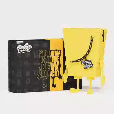 SpongeBob SquarePants Black Gold Crossbody Bag