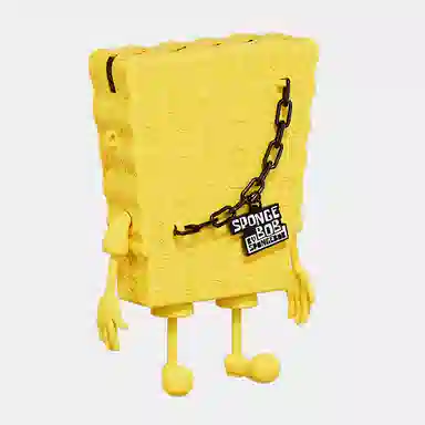 SpongeBob SquarePants Black Gold Crossbody Bag