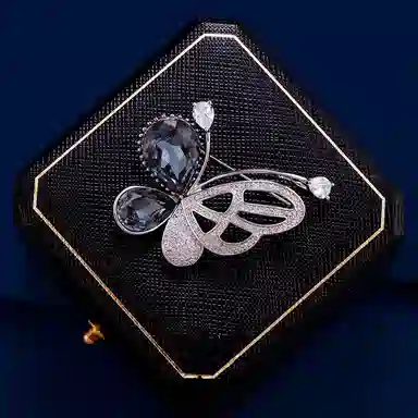 Violet Butterfly Brooch