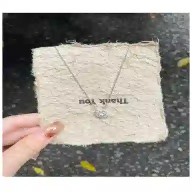 喜汇临 方糖 不掉色锁骨链 百搭 钢 项链 女款