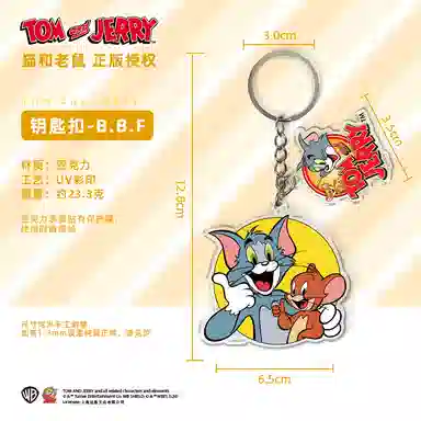 Tom and Jerry Acrylic Keychain