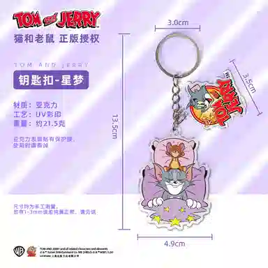 Tom and Jerry Acrylic Keychain