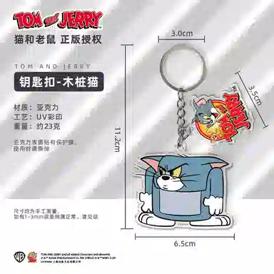Tom and Jerry Acrylic Keychain
