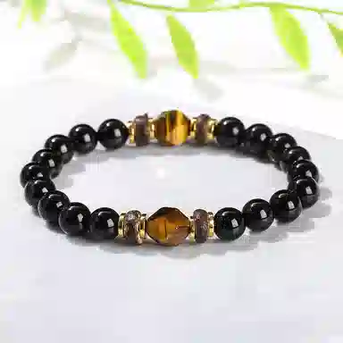 金戟 玛瑙 事业爆棚飞黄腾达吸金暴富新中式高级感玛瑙菱形 事业学业转运好运天然 虎眼石 手串 男女同款情侣款