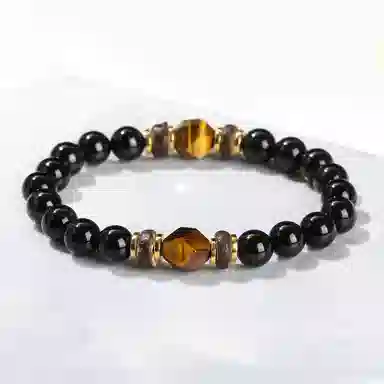 金戟 玛瑙 事业爆棚飞黄腾达吸金暴富新中式高级感玛瑙菱形 事业学业转运好运天然 虎眼石 手串 男女同款情侣款