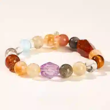 金戟 多宝 新中式多财多亿多宝多福净化磁场好能量运势学业事业转运上岸天然 超七 手串 男女同款情侣款