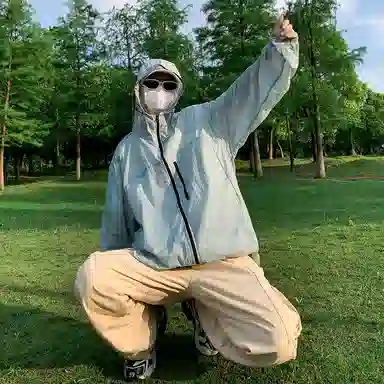 木木兔 户外潮流设计感百搭慵懒风户外运动日常通勤防晒服 男款