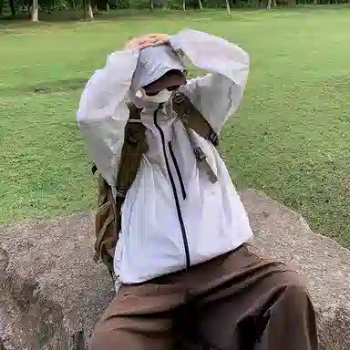 木木兔 户外潮流设计感百搭慵懒风户外运动日常通勤防晒服 男款