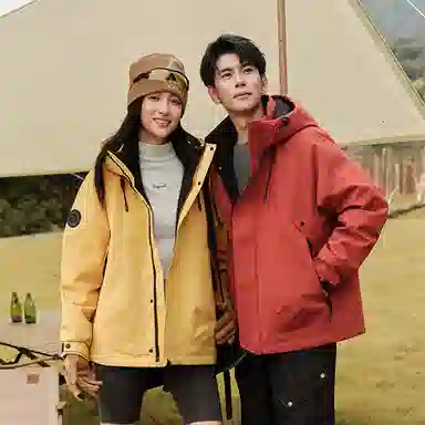 鸭鸭 新山系系列 纯色连帽厚款羽绒服 男女同款