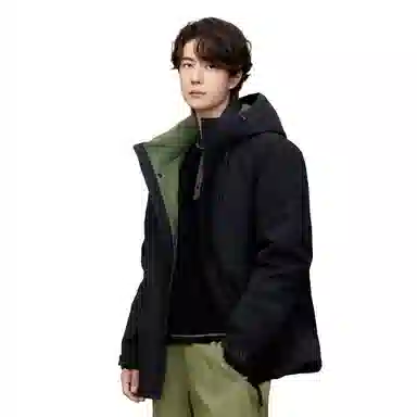 鸭鸭 新山系系列 纯色连帽厚款羽绒服 男女同款