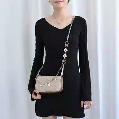 Coach Nolita19 Chain Strap Silver