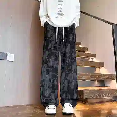 Black Horse Corduroy Pants