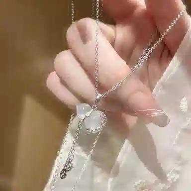 佐卡伊 好运葫芦 小众新中式招财转运 流苏简约个性优雅气质百搭高级感#好运 玉髓 项链 女款