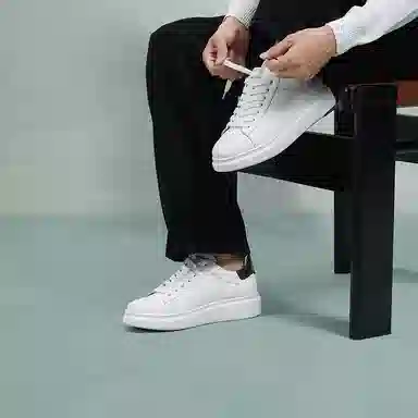 Thom Wills White Platform Sneakers