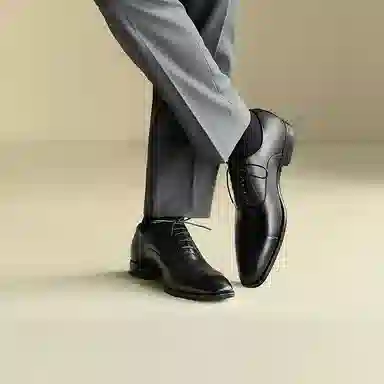 THOM WILLS Oxford Thick Sole Black