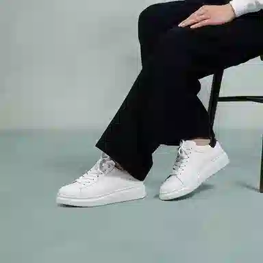 Thom Wills White Platform Sneakers