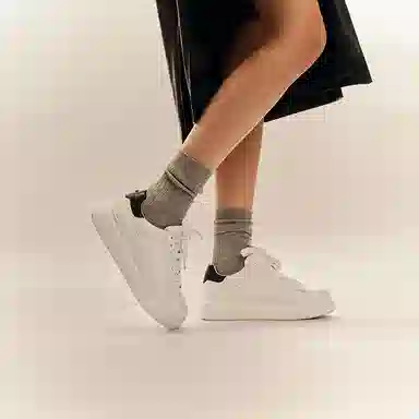 Thom Wills White Platform Sneakers
