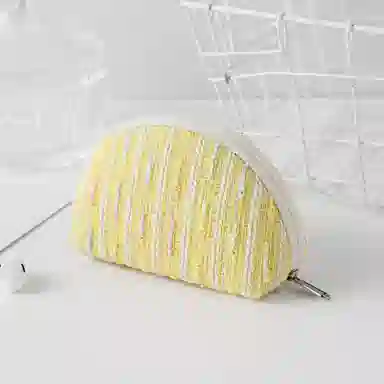 掐尖 可爱硬币收纳包学生耳机随身便携 涤纶 零钱包 女款 蓝色/粉色/黄色