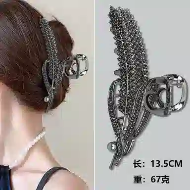 彤彤兔 发量多麦穗时尚百搭盘发麦穗大号 锌合金 发夹 女款