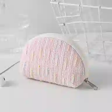 掐尖 可爱硬币收纳包学生耳机随身便携 涤纶 零钱包 女款 蓝色/粉色/黄色