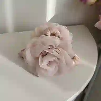 彤彤兔 复古玫瑰抓夹后脑勺盘发鲨鱼夹子气质抓夹头饰 布艺 亚克力 发夹 女款