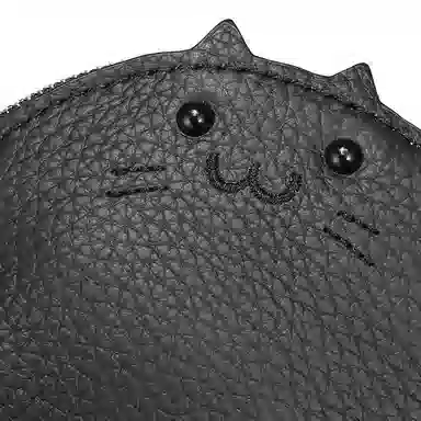 掐尖 创意时尚潮流百搭高级 牛皮 零钱包 常规 女款 多色