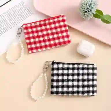 掐尖 小巧甜美百搭 棉绒布 零钱包 常规 女款 多色