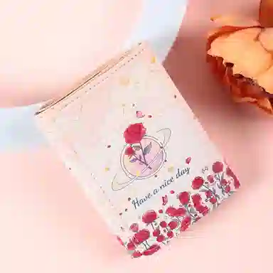 Qiajian Rose Print Card Holder