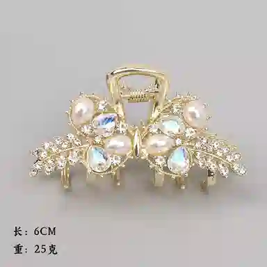 彤彤兔 高级感大号发量精致后脑勺盘发 锌合金 发夹 女款