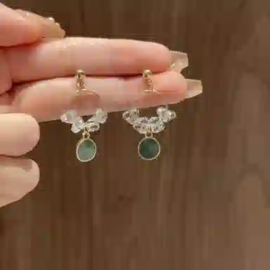 彤彤兔 韩系几何气质小清新圈圈耳环时尚简约小众个性耳饰 合金树脂 耳钉 女款