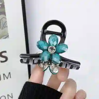 彤彤兔 清新甜美星辰花朵后脑勺抓夹显发量高级感盘发鲨鱼夹 树脂 发夹 女款