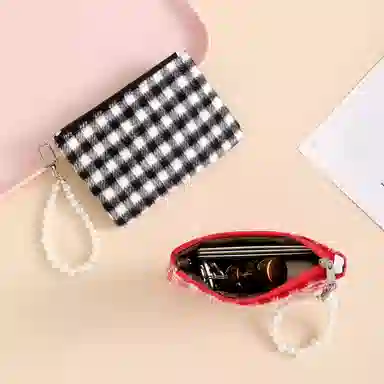 掐尖 小巧甜美百搭 棉绒布 零钱包 常规 女款 多色