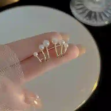 彤彤兔 百搭简约个性爪子耳环轻奢气质小众高级设计感耳饰 合金树脂 耳钉 女款