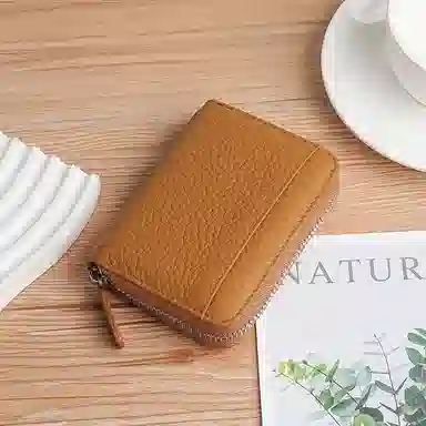 掐尖 多功能卡位百搭通勤 头层牛皮 卡包 常规 男女同款情侣款 多色