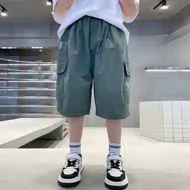 泰迪珍藏 简约透气个性五分短裤 儿童款