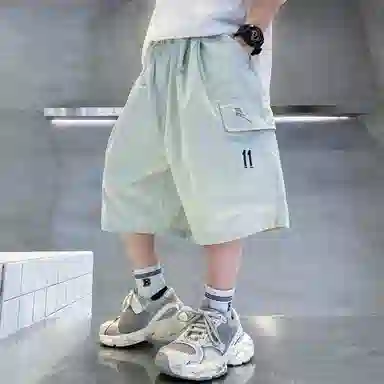 泰迪珍藏 简约透气个性五分短裤 儿童款