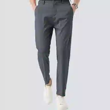 红豆 宽松百搭纯色舒适直筒休闲裤 男款