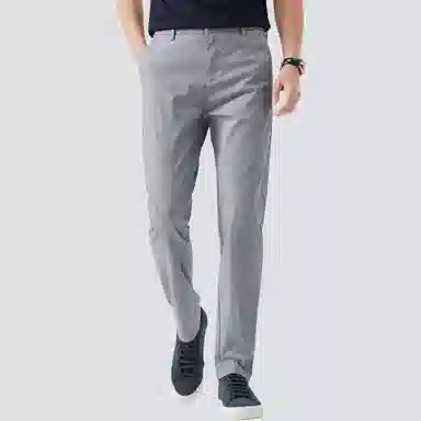 红豆 宽松直筒纯色舒适休闲裤 男款