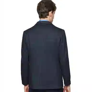 红豆 商务易打理通勤纯色西装 男款 灰蓝