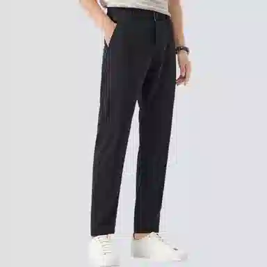 红豆 宽松百搭纯色舒适直筒休闲裤 男款