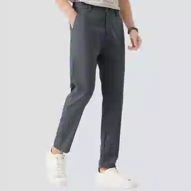 红豆 宽松百搭纯色舒适直筒休闲裤 男款