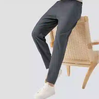 红豆 宽松百搭纯色舒适直筒休闲裤 男款