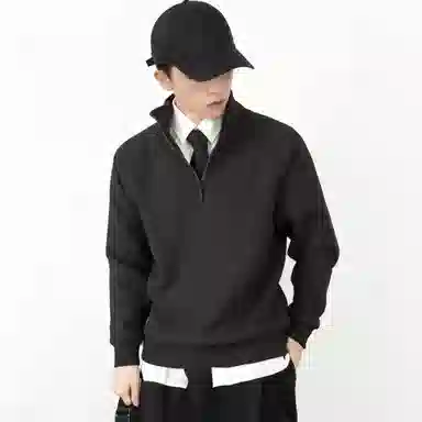 红豆 加绒加厚立领保暖打底衫长袖卫衣 男款