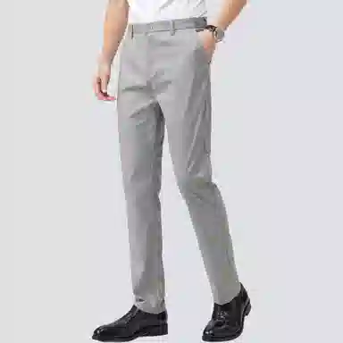 红豆 宽松直筒纯色舒适休闲裤 男款